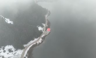 Abant Gölü Milli Parkı'nın kuş bakışı güzelliği...