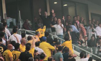 Ankaragücü – Beypiliç Boluspor maçında tribünler karıştı
