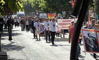 Atatürk'ün Bolu'ya gelişinin 92'nci yıl dönümü törenle kutlandı