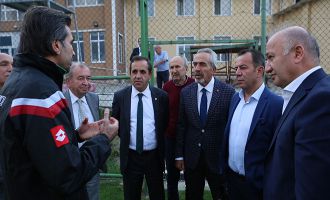 Belediye Başkanı Tanju Özcan’dan Boluspor’a destek ziyareti