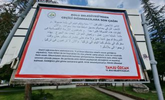 Bolu Belediye Başkanı Özcan’ın sığınmacılara karşı ilanı savcılık kararıyla toplatıldı