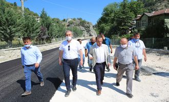 Bolu Belediyesi’nden Mudurnu’ya otoban kalitesinde yol