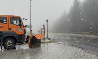 Bolu Dağı geçişinde kar yağışı başladı……