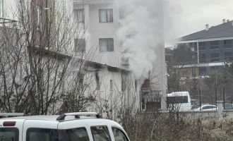 Bolu'da iş yeri yangını........