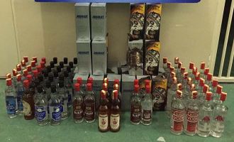 Bolu’da, kaçak içki bulunduran büfe sahibi gözaltına alındı