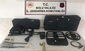 Bolu’da kaçak kazı operasyonu: 4 gözaltı