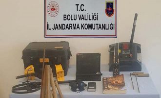 Bolu’da, kaçak kazı operasyonu: 4 gözaltı