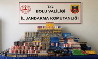 Bolu'da kaçakçılara ağır darbe: 1 milyon 150 bin liralık kaçak ürün ele geçirildi