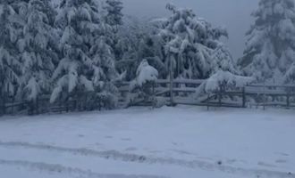 Bolu'da kış turizmine yapay kar desteği…...