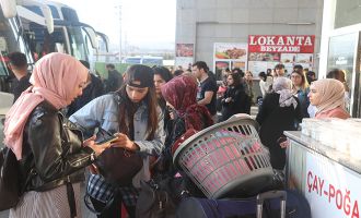Bolu’da okulların tatili otogarda yoğunluk oluşturdu