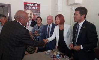 CHP Kaynaşlı ilçe binasının açılışına Bolu örgütü de katıldı 