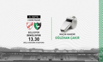 Denizlispor – Beypiliç Boluspor karşılaşmasını Oğuzhan Çakır yönetecek
