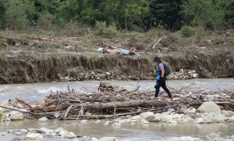Düzce’de, selde kaybolan 2 çocuğu arama çalışmaları 10’uncu gününde devam ediyor