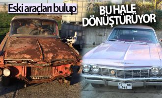 Eski araçları bulup klasik otomobile dönüştürüyorlar