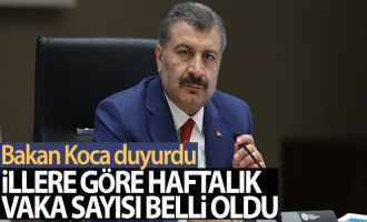 İllere göre haftalık Covid-19 vaka sayısı açıklandı