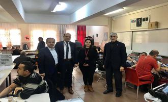 Kan bağışı kampanyasına yoğun bir katılım oldu ....