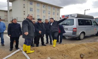 Karsu ve Türkoğlu Sel felaketinin yaşandığı Tepecik Mahallesini ziyaret ettiler