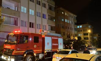 Ocakta unutulan yemek yangına sebep oldu...