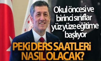 Okul öncesi ve birinci sınıflar yüz yüze eğitime başlıyor