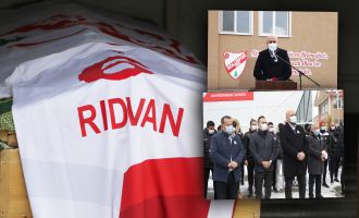 Rıdvan Ertani için Boluspor tesislerinde tören düzenlendi 