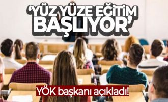 Üniversitelerde yüz yüze eğitim 3 Nisan'da başlıyor