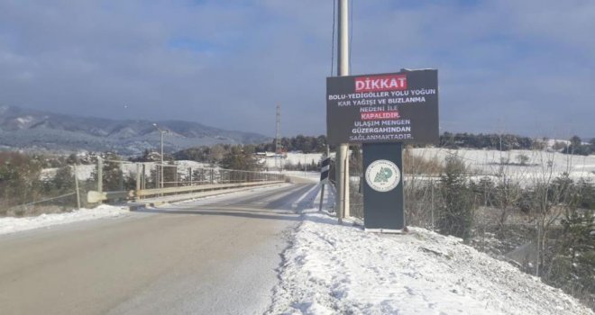 Yedigöller Milli Parkı yolu ulaşıma kapatıldı......