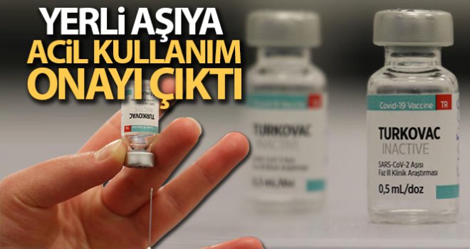 Yerli aşı TURKOVAC'a acil kullanım onayı çıktı